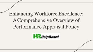 enhancing workforce excellence a comprehensive overview of performance appraisal policy