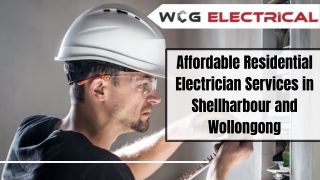 Affordable Residential Electrician Services in Shellharbour and Wollongong