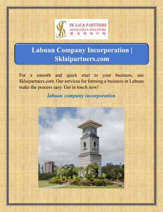 Labuan Company Incorporation | Sklaipartners.com