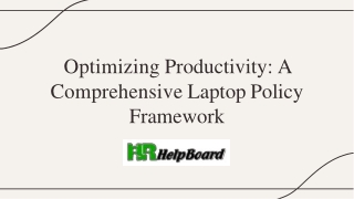 optimizing productivity a comprehensive laptop policy framework