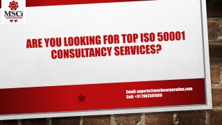 top ISO 50001 Consultancy services