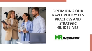 optimizing our tr a vel policy best practices