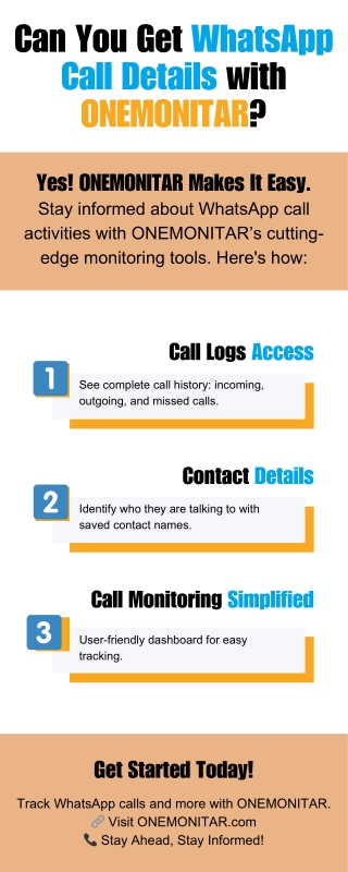 Can You Get WhatsApp Call Details with ONEMONITAR?