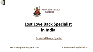 Lost Love Back Specialist in India
