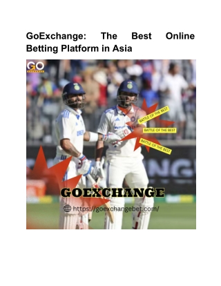 GoExchange: The Best Online Betting Platform in Asia