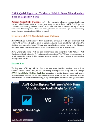 aws quicksight vs tableau which data
