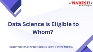 Data Science is Eligible to Whom