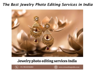 The Best Jewelry Photo Editing Services in India