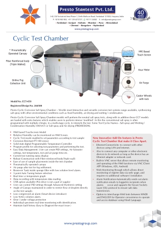 cyclic test chamber