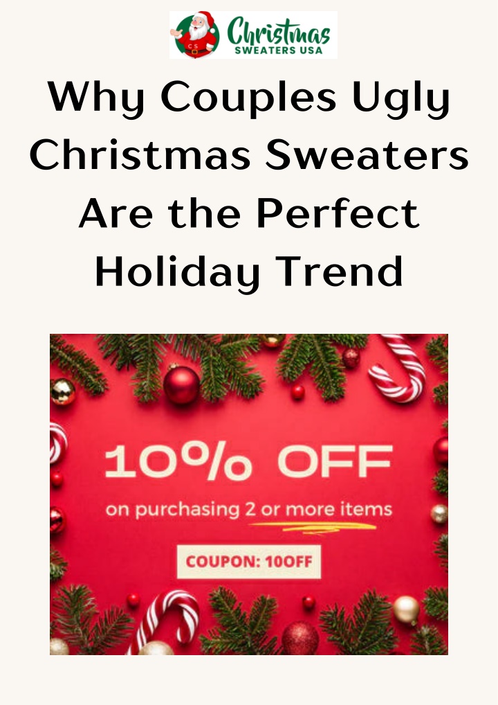 why couples ugly christmas sweaters