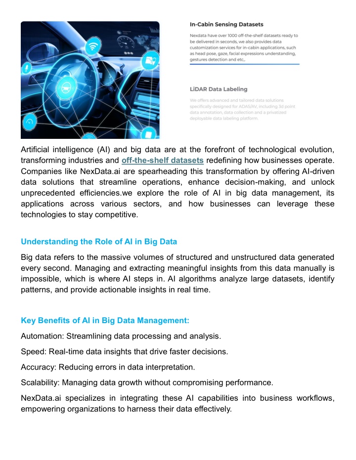 artificial intelligence ai and big data