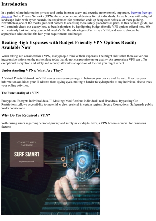 Defeating High Prices with Affordable VPN Options Available Now