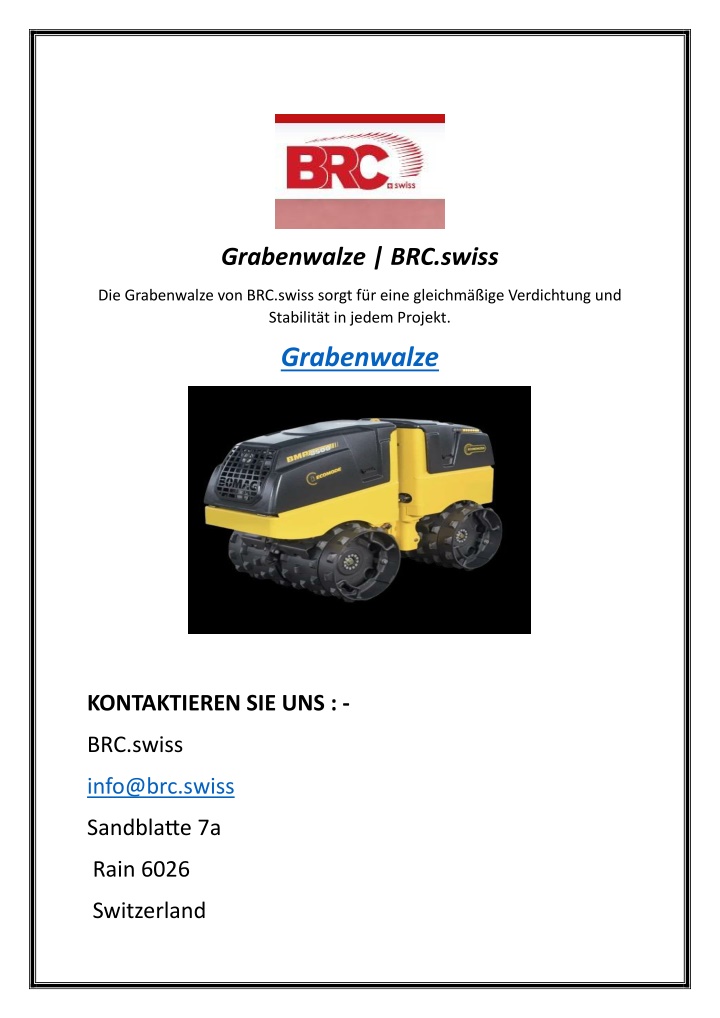 grabenwalze brc swiss