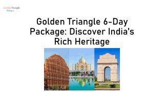 Golden Triangle 6 Day Package