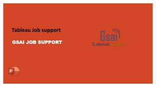 tableau job support
