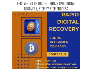 recovering of lost bitcoin rapid digital recovery