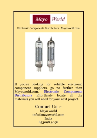 electronic components distributors mayoworld com