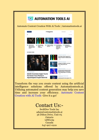 automate content creation with ai tools