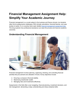 financial management assignment help simplify