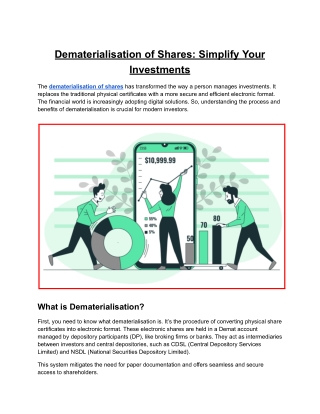 dematerialisation of shares simplify your