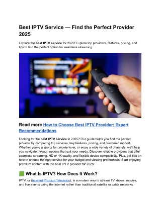 best iptv service find the perfect provider 2025