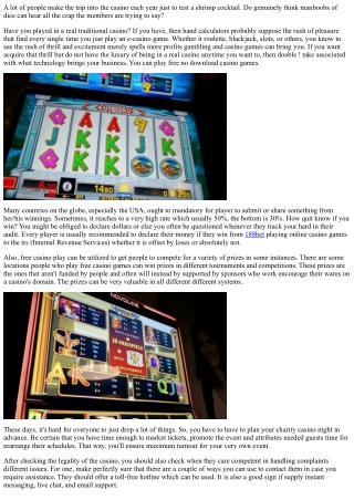 Casino Gambling Vocabulary