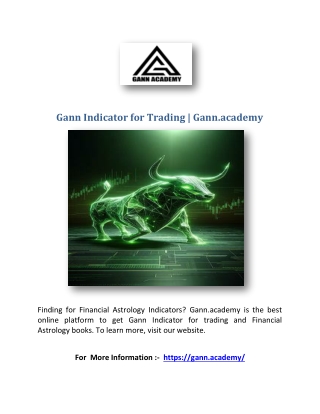 Gann Indicator for Trading