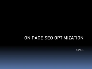 on page seo optimization