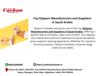 Best Shoes Manufacturers and Suppliers in Saudi Arabia Carbon Footwear