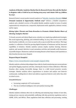 analysis of identity analytics market size