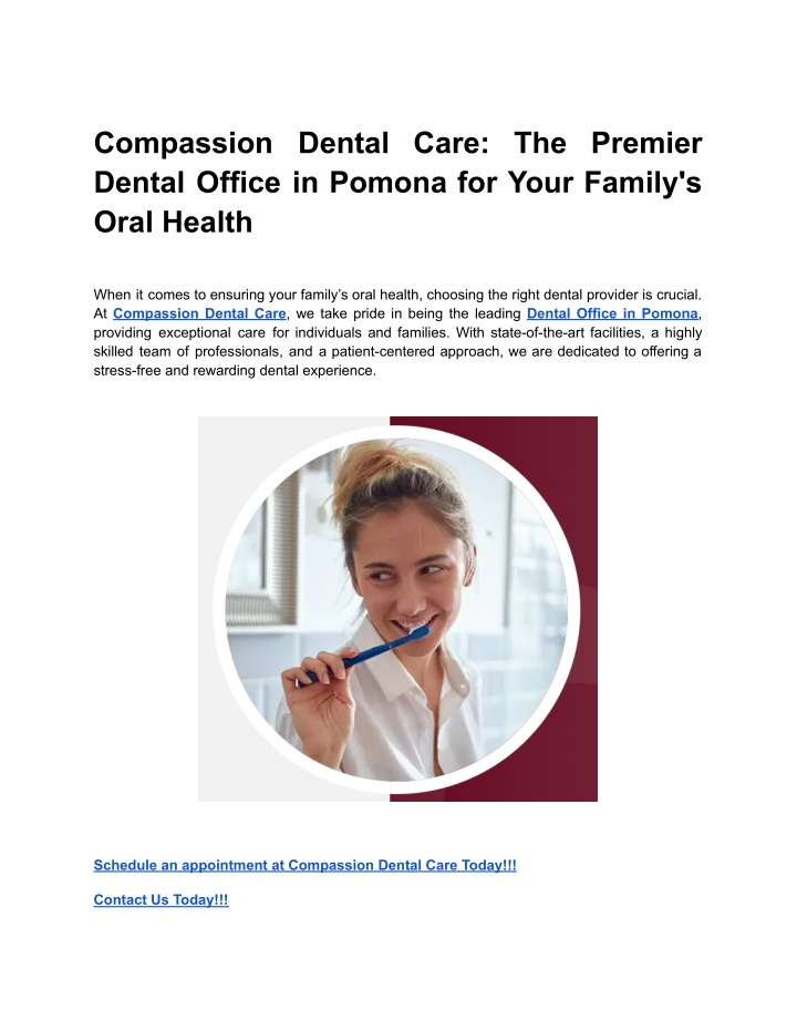 compassion dental care the premier dental office