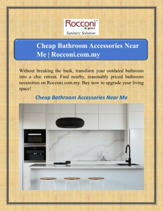 Cheap Bathroom Accessories Near Me | Rocconi.com.my