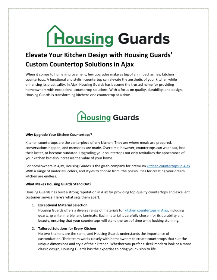 elevate your kitchen design with housing guards