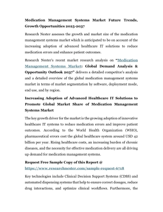 Medication Management Systems Market