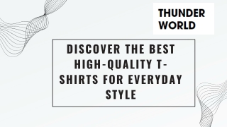 Discover High-Quality T-Shirts for Ultimate Comfort & Style