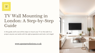 tv wall mounting in london a step by step guide