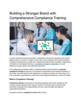 building a stronger brand with comprehensive