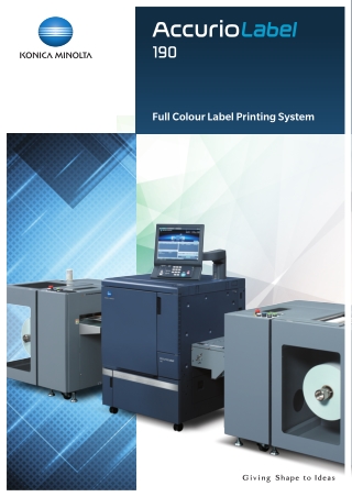 full colour label printing system