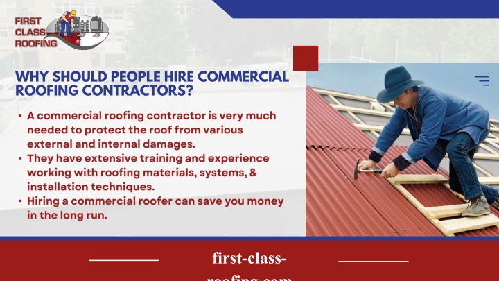 why should people hire commercial roofing