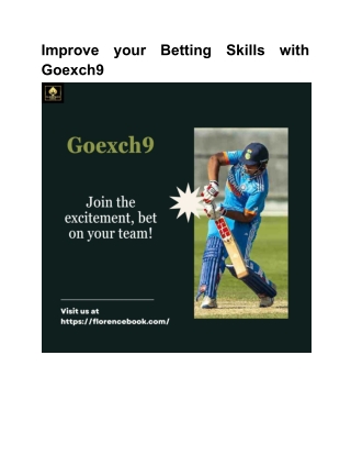improve goexch9