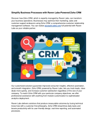 Simplify Business Processes with Raven Labs-Powered Zoho CRM (1)