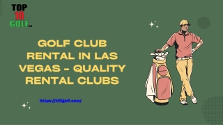 Golf Club Rental in Las Vegas - Quality Rental Clubs