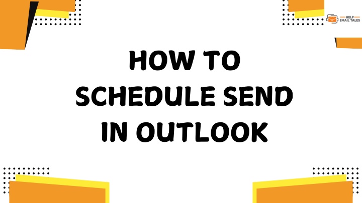 how to schedule send in outlook