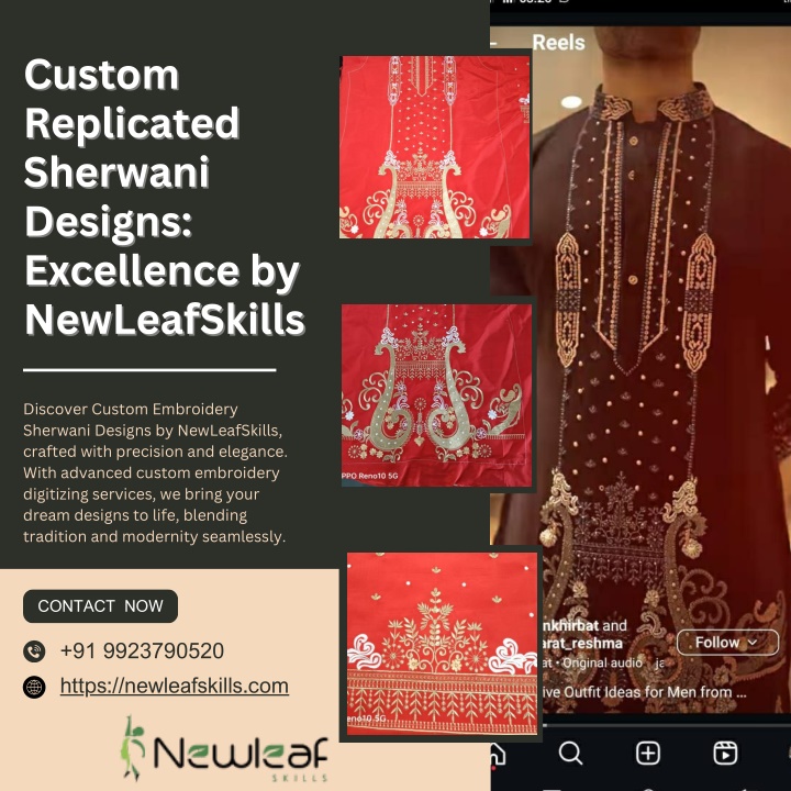 custom custom replicated replicated sherwani