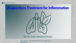 Acupuncture Treatment for Inflammation