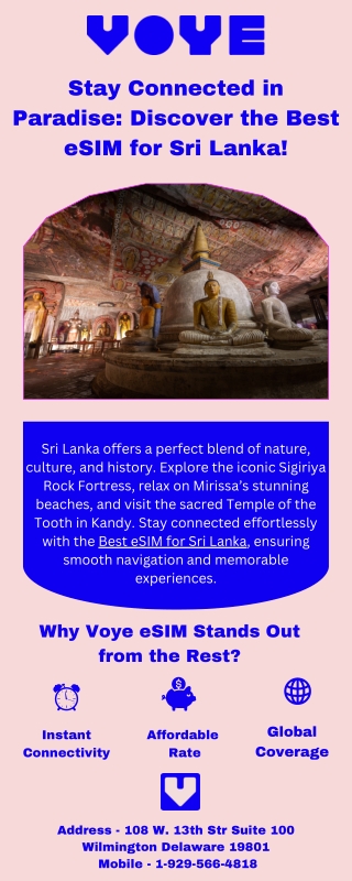 Why Choose the Best eSIM for Sri Lanka for Your Trip?