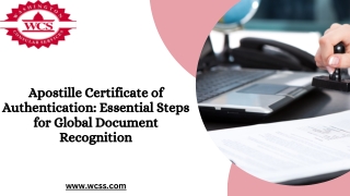 apostille certificate of authentication essential