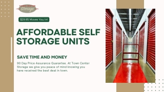 Secure and Affordable Santa Cruz Storage Solutions - Town Center Storage