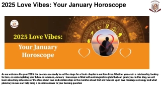 2025 Love Vibes_ Your January Horoscope