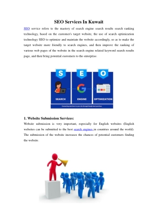 Search engine optimization (SEO) services in Kuwait